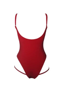 Hamade Activewear Hollow Front Bodysuit - Red -Clothing Store 046254458574 VG34JlasuKHhV48lvzGotAQwHym5KTCfuFqc9jJs
