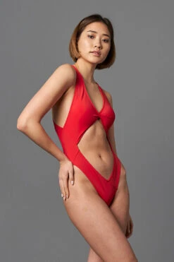 Shark Polewear Benita Bodysuit - Red -Clothing Store 09.12.20 07391