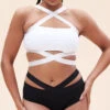 Lunalae Renee Cropped Bra - Recycled White -Clothing Store 126TPWhite 2