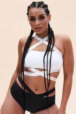 Lunalae Renee Cropped Bra - Recycled White -Clothing Store 126TPWhite 9