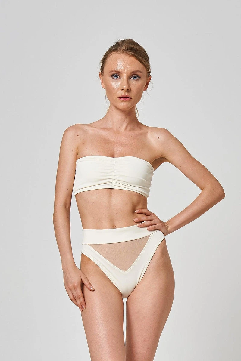 Shark Polewear Mesh Tahiti Shorts - Cream 10 Shark Polewear Mesh Tahiti Shorts - Cream - Image 8