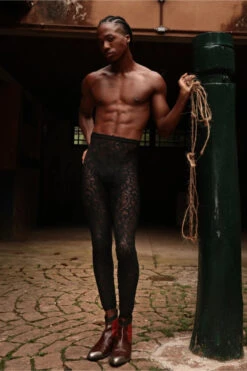 Rolling Bumper Leggings - Black Lace -Clothing Store 16 5 5 594 Legging20renda