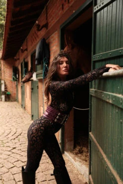 Rolling Bumper Leggings - Black Lace -Clothing Store 17 5 2 250 Rolling20Haras20895