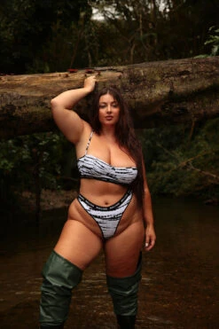 Rolling Alpha Cheeky Shorts - Zebra -Clothing Store 187A0293