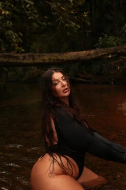 Rolling Lara Bodysuit - Black 17 Rolling Lara Bodysuit - Black -Clothing Store 187A0513