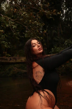 Rolling Lara Bodysuit - Black 16 Rolling Lara Bodysuit - Black -Clothing Store 187A0521