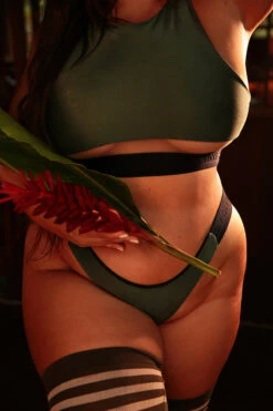 Rolling Hunter Reversible Cheeky Shorts - Dark Green/Black -Clothing Store 187A9878