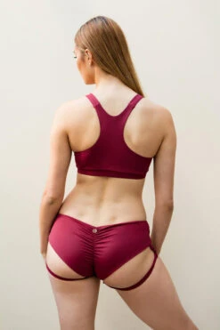 Lunalae Lure You Low-Rise Garter Shorts - Wine -Clothing Store 18 dc798dfb 4ebd 47cc 9ec3 ef477c2e9087