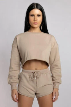 CXIX Oversized Cropped Jumper - Fawn 15 CXIX Oversized Cropped Jumper - Fawn -Clothing Store 20 08 20CreaturesofXIXEcom 51 09124a2e 4e6f 447c 97ae 5de1bf90c488