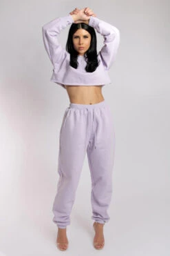 CXIX Oversized Cropped Jumper - Lilac -Clothing Store 20 08 20CreaturesofXIXEcom 75