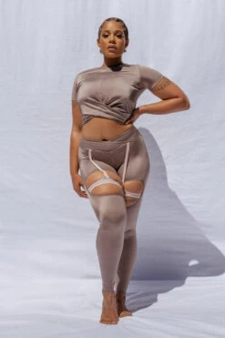 CXIX Confession Garter Leggings - Bronzed -Clothing Store 20 09 24CreaturesofXIX 3 1