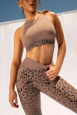 CXIX Gecko Grip Leggings - Dusky Leopard -Clothing Store 20 12 10Creatures 86 1