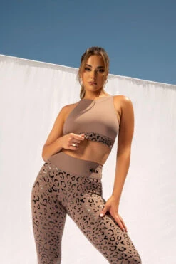 CXIX Gecko Grip Leggings - Dusky Leopard -Clothing Store 20 12 10Creatures 88 1