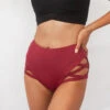 Lunalae High Waist Cross Section Shorts - Wine -Clothing Store 20210209 LunaLae 1633 1800x1800 78128f23 0710 4ab1 b75c fbf69edad2d4
