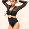 Lunalae Diana Bodysuit - Recycled Black -Clothing Store 2021101 LunaLae1644 1