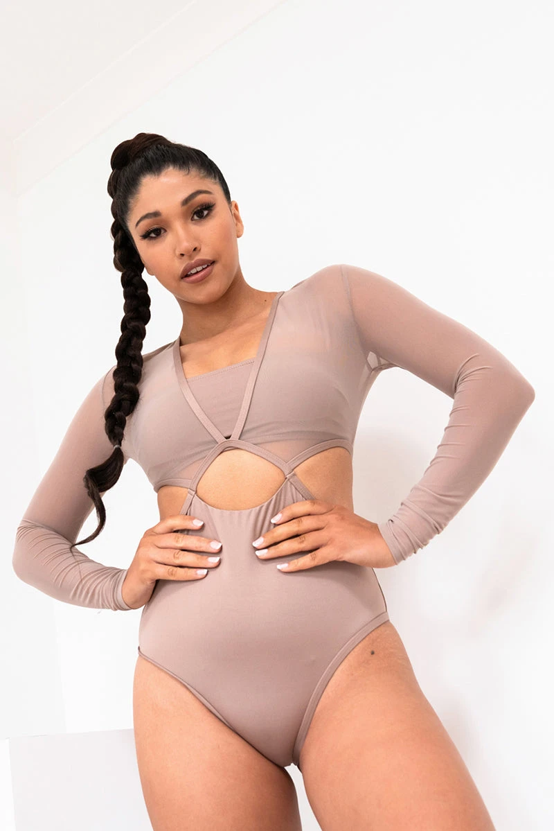 Lunalae Diana Bodysuit - Recycled Mocha 3 Lunalae Diana Bodysuit - Recycled Mocha