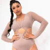 Lunalae Diana Bodysuit - Recycled Mocha -Clothing Store 2021101 LunaLae4550