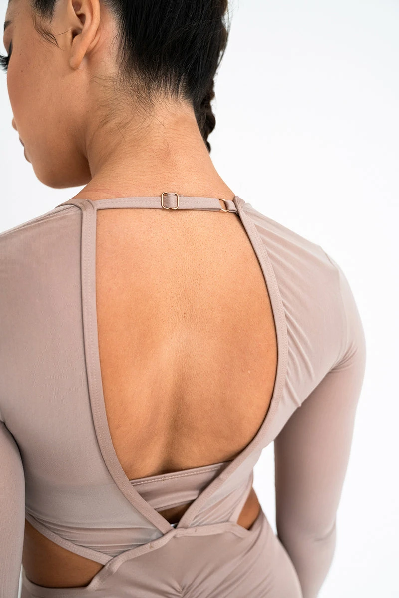 Lunalae Diana Bodysuit - Recycled Mocha 7 Lunalae Diana Bodysuit - Recycled Mocha - Image 5