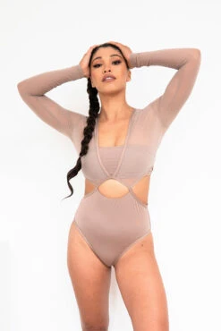 Lunalae Diana Bodysuit - Recycled Mocha 17 Lunalae Diana Bodysuit - Recycled Mocha -Clothing Store 2021101 LunaLae4615 1