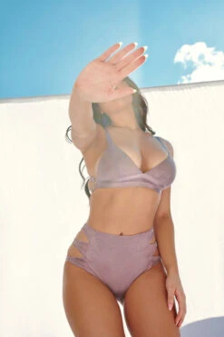 CXIX Aphrodite High Waist Bottoms - Lilac Suede -Clothing Store 21 06 25CreaturesofXIX edit 62