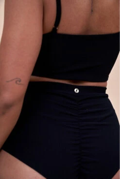 Lunalae High Waist Shorts - Ribbed Black -Clothing Store 221011 LunaLae 01 0053 1