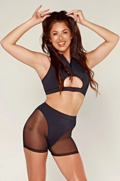 CXIX Dollhaus Mesh Biker Shorts - Black -Clothing Store 23 01 03CXIX 1451