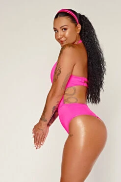 CXIX Dollhaus Halter Bodysuit - Pink -Clothing Store 23 01 03CXIX 5401