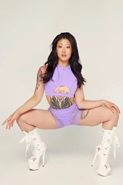 CXIX Dollhaus Mesh Biker Shorts - Purple 11 CXIX Dollhaus Mesh Biker Shorts - Purple -Clothing Store 23 01 03CXIX 9321