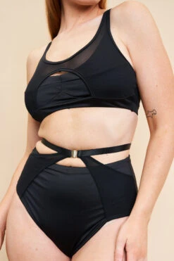 Lunalae Loretta Cut Out High Waisted Bottoms - Recycled Black 13 Lunalae Loretta Cut Out High Waisted Bottoms - Recycled Black -Clothing Store 230329 LUNALAE 29 1119