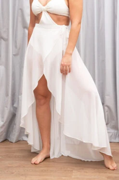 Lunalae High Waist Wrap Dance Skirt - White -Clothing Store 3 bd18062d ac59 4016 8ff1 0952e8695591 1