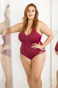 Lunalae Yoncé Bodysuit - Wine -Clothing Store 6R7A8697