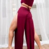 Lunalae Aster Pants - Wine -Clothing Store 9