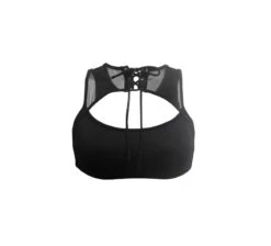 Hamade Activewear Lace Up High Neck Top - Black 23 Hamade Activewear Lace Up High Neck Top - Black -Clothing Store 9c