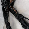 Hella Heels LipKit Thicc Thigh High Back Lace 8inch Boots - Black Beatle 2 Hella Heels LipKit Thicc Thigh High Back Lace 8inch Boots - Black Beatle -Clothing Store BlackBeatleThiccThighHigh 8INCH8