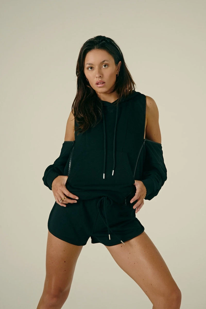 CXIX Droptop Zip Hoodie- Black 3 CXIX Droptop Zip Hoodie- Black