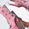 Hella Heels Butterfly Boots - 8inch - Pink -Clothing Store ButterflyBoot Pink 8INCH1
