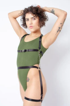 Rolling Jane Bodysuit - Military Green -Clothing Store Copiade MG 6928