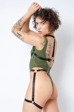 Rolling Jane Bodysuit - Military Green -Clothing Store Copiade MG 6935