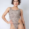 Rolling Juma Bodysuit - Beige Leopard -Clothing Store Copiade MG 7008