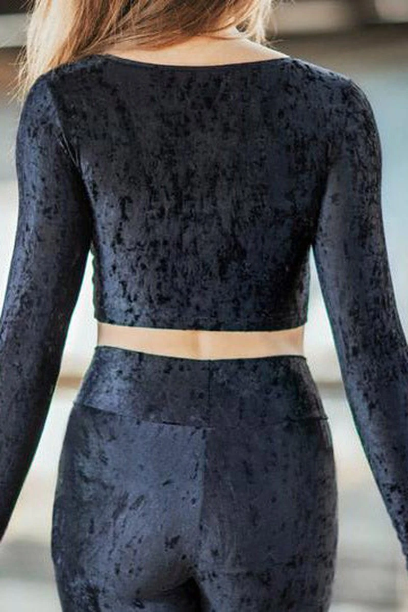 Dragonfly Pavi Crop Top - Velvet Black 5 Dragonfly Pavi Crop Top - Velvet Black - Image 3