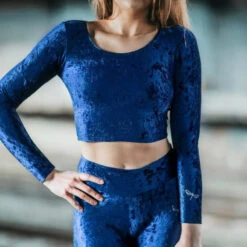 Dragonfly Pavi Crop Top - Velvet Blue -Clothing Store DF Pavi Velvet blue 0321 540x a1c41b65 0857 42a8 9671 ff88cb945848