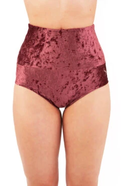 Dragonfly Betty High-Waisted Shorts - Velvet Amaranth -Clothing Store DF Velvet Betty shorts amaranth