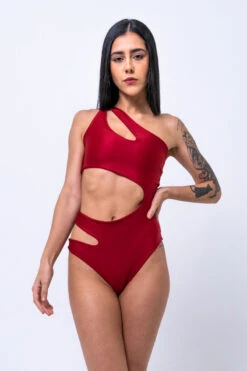 Sorte Under My Spell Bodysuit - Red -Clothing Store DSC4427