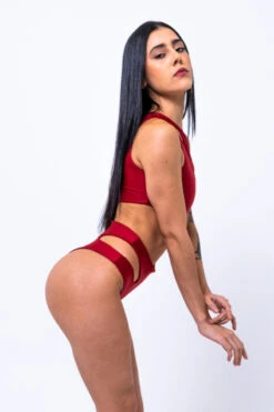 Sorte Under My Spell Bodysuit - Red -Clothing Store DSC4430