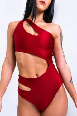 Sorte Under My Spell Bodysuit - Red -Clothing Store DSC4442 Edit