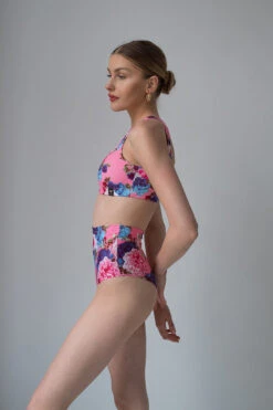 Pole Addict High Waisted Shorts - Peony -Clothing Store DSC 4046