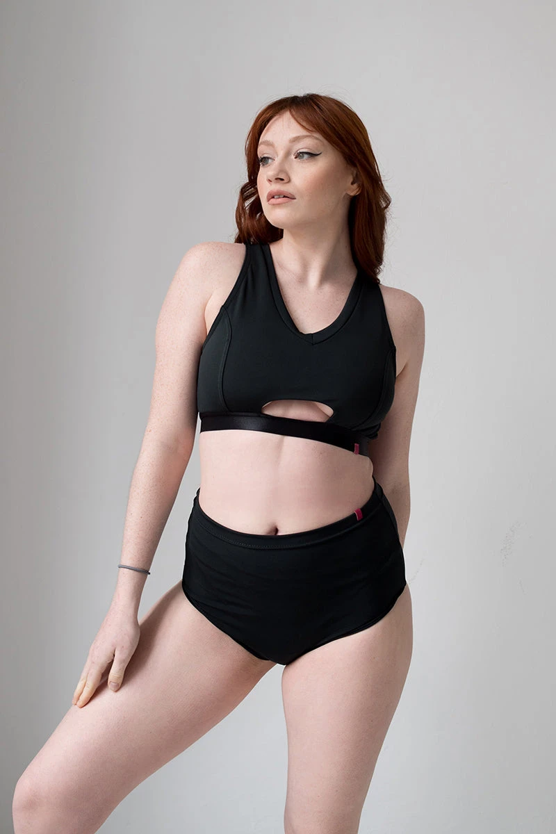 Pole Addict High Waisted Shorts - Black 4 Pole Addict High Waisted Shorts - Black - Image 2