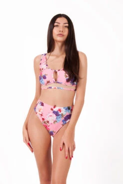 Pole Addict Mona High Leg Bottoms - Peony