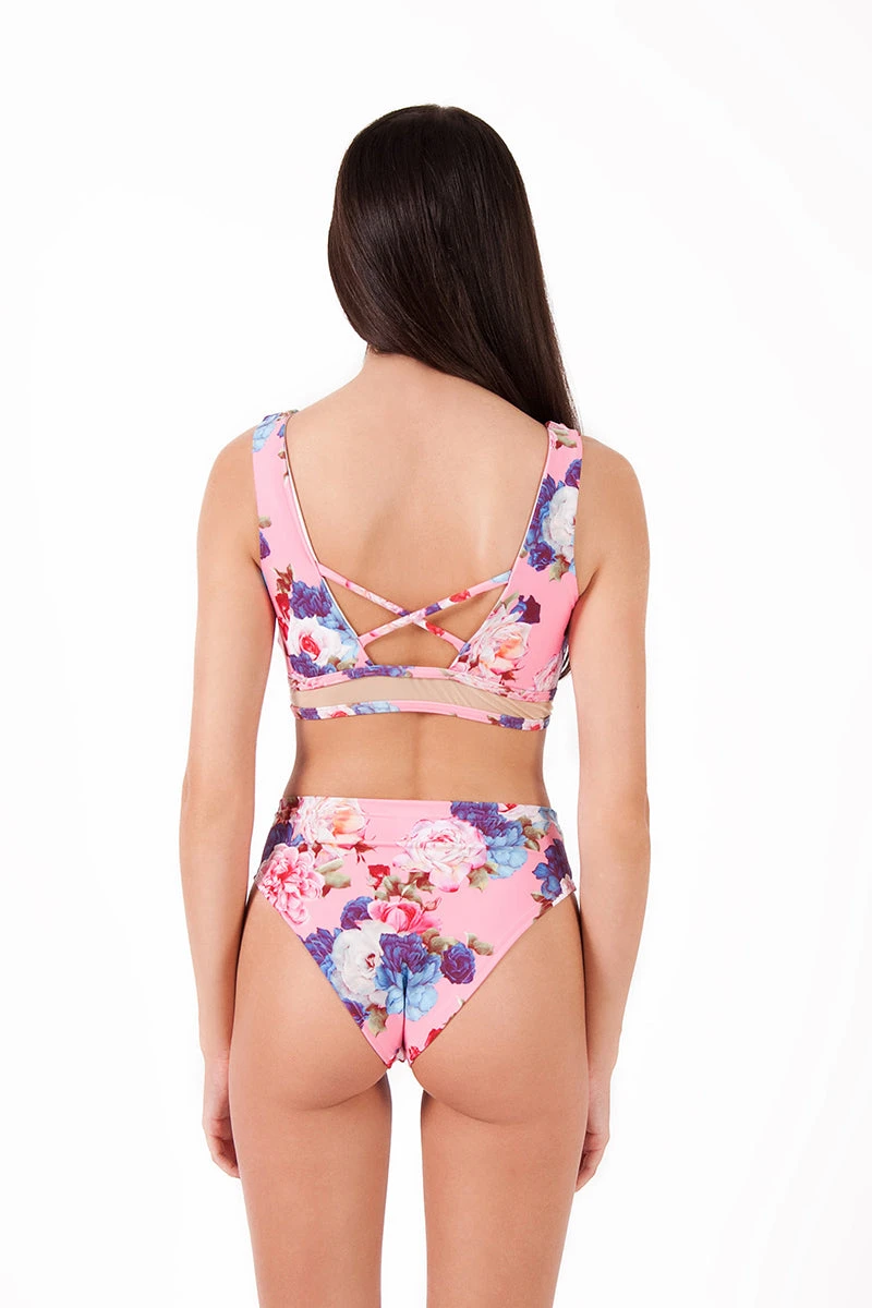 Pole Addict Mona High Leg Bottoms - Peony 4 Pole Addict Mona High Leg Bottoms - Peony - Image 2