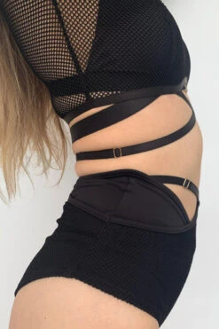 Lunalae Sasha V Cut Out Long Sleeve Top - Recycled Black Mesh -Clothing Store Drop4Wholesale MeshRelease side ef1fe922 304d 46a0 b3d4 2f8e9cc03e2e 1